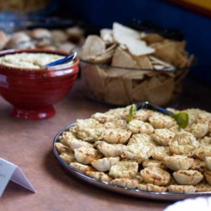 snacks prepared by chef Michel