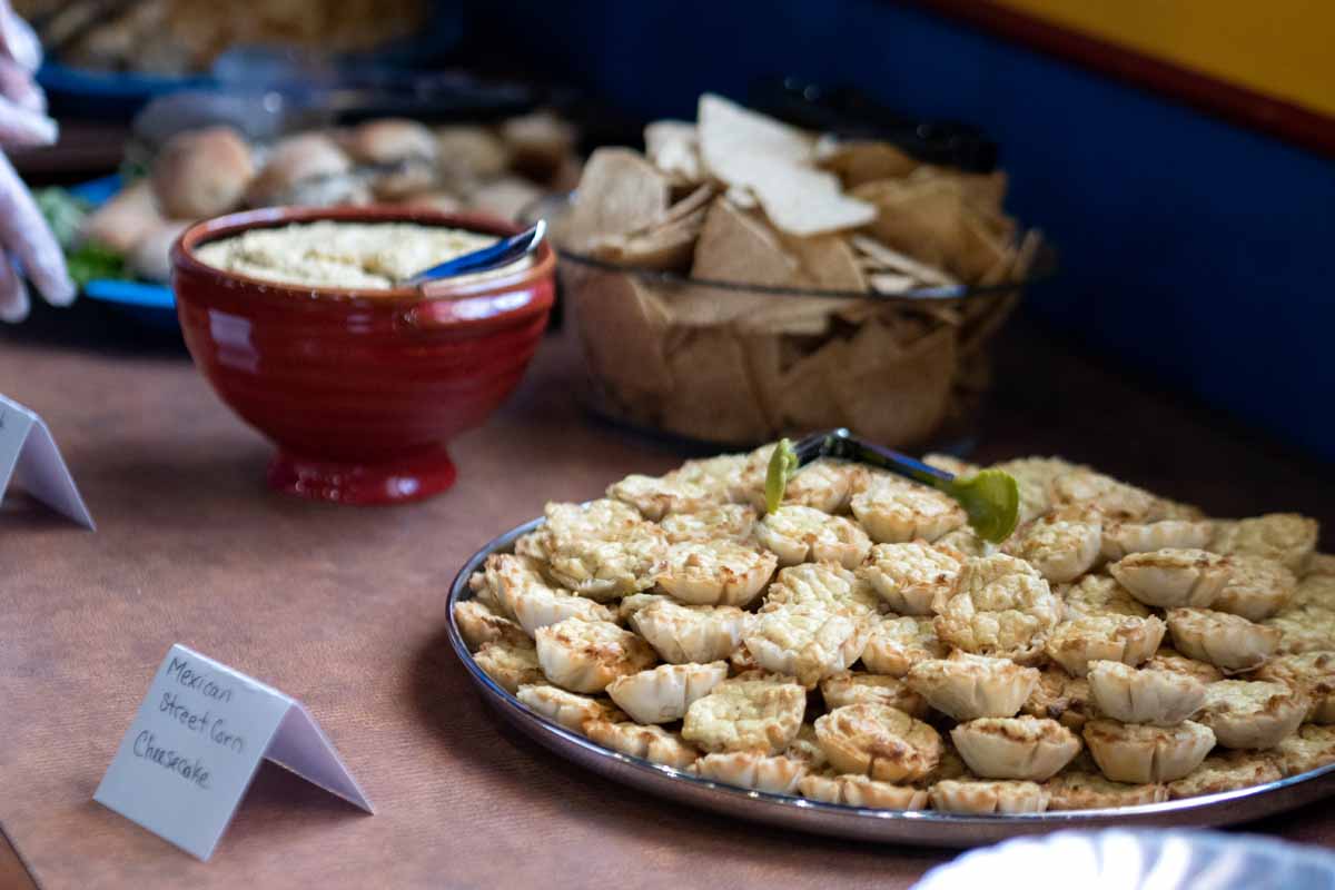 snacks prepared by chef Michel